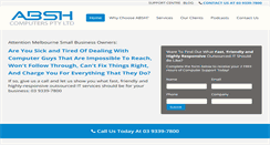 Desktop Screenshot of absh.com.au